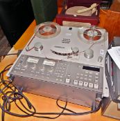 Tascan tape deck with accessories (4 boxes)