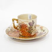 Japanese Satsuma teacup and saucer,
