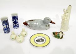 Belleek cruet set decorated with three-leaf clovers,