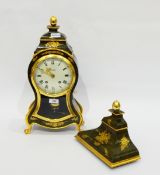 Modern Zenith bracket clock, the circular dial with Roman numerals,