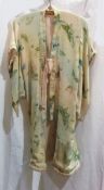 Victorian silk embroidered and lace christening gown with under petticoat,
