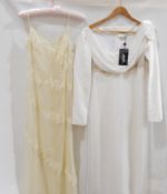 Alberta Ferretti chiffon slip dress, French size 40, an Alberta Ferretti bias-cut chiffon dress,