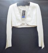 Anna Molinari Blumarine silk cocktail dress, pintucked and bow detail, bearing original labels,