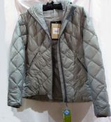 Kathmandu Yatra grey jacket with hood and a Jaeger grey suede skirt (2)