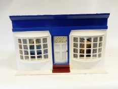 Modern doll's shop with fittings and another (2)