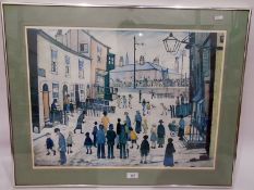 Two Lowry colour prints,