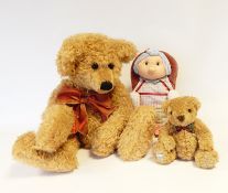 Assorted modern teddies and dolls (1 box)