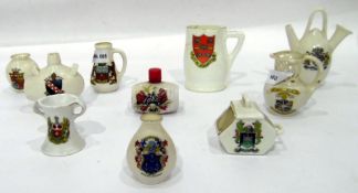 Various Goss crestedware (1 box)