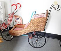 Victorian-style dolls pram