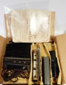 Trix '00' gauge model railway with clockwork locomotive 0-4-0 and tender,