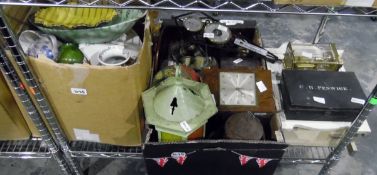 Assorted ceramics including vases, plates, jugs, assorted collectables including clocks,