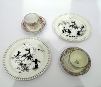 Pair of Mintons pottery plates,