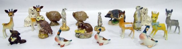 Various Beswick Babycham models, two Beswick 'Beneagle Scotch Whisky' haggis',