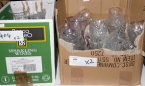Quantity of assorted glassware including tumblers, etc.