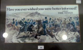 Two 'The Times' reproduction posters 'Have You Ever Wished You Were Better Informed' (2)
