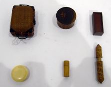 Ivory circular lidded trinket pot, 3.