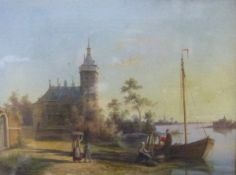 William Raymond Dommersen (1859-1927) Pair oils on canvas 