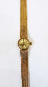 18ct gold Omega lady's wristwatch