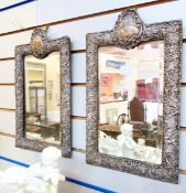 Pair of Edwardian silver photograph frames,