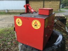 Farmer made welded front weight filled with concrete Location: Driffield, East Yorkshire.