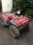 Honda Big Red TRX 300 4x4 Quad Bike. Turns over but non runner. Location - Great Torrington, Devon