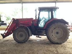 Massey Ferguson 6270 Tractor with Massey Ferguson 895 Loader. Location: Acle, Norfolk.