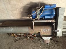 15ft Grain Auger, single phase 2hp motor. Location: Driffield, East Yorkshire.