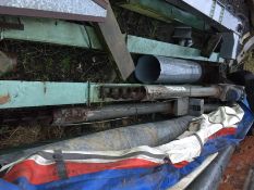 Two 6 inch Astwell augers. One 9ft with motor and one 8ft without motor. Location: Leicester,