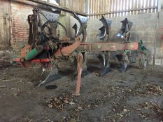 Kverneland 4 Furrow Plough. Location: Acle, Norfolk.