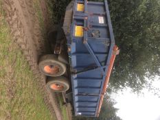 Ken Wootton 14t trailer with roll over sheet, sprung drawbar,