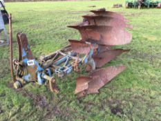 Ransomes 3f reversible plough with rear disc