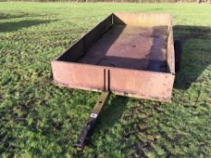 Trailer with sides on Land Rover wheels