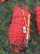 Qty electric rabbit and sheep netting