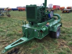 1995 6 cylinder diesel irrigation pumpset (1702) Ford engine, caprari pump,