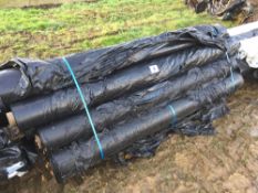 10x Rolls 1.8m x 1000m black plastic