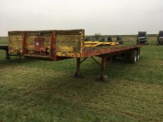 40ft flat bed lorry trailer