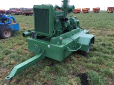 1992 6 cylinder diesel irrigation pumpset (3778), Iveco engine, caprari pump,