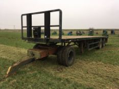 40ft flat bed lorry trailer with dolly