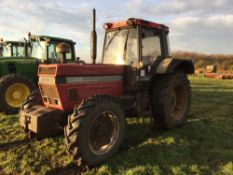 Case International 1255XL 4wd tractor. Reg No: H228 CAV.