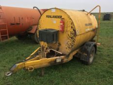 2006 single axle 2000ltr bunded bowser