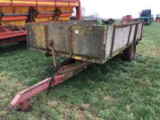 Single axle 2 tonne tipping trailer