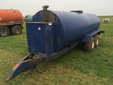 2001 twin axle 10000ltr water bowser with petrol pump