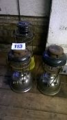 3 x Tilly lamps
