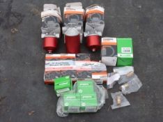 Three new oil filters,