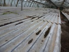 Qty corrugated sheeting sections,