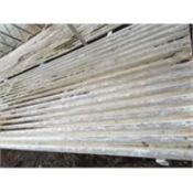 Qty corrugated sheeting sections,