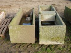 2 x 6ft concrete water trough