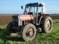 1988 Massey Ferguson 398 4WD. Reg No. F841 OLT. Engine Hours: 6368. For parts or restoration.