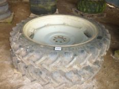 2 x Alliance 270/9SR46 wheels and tyres (Massey Ferguson -Fronts)
