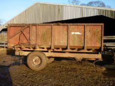 Marshall single axle metal monocoque body tipping trailer